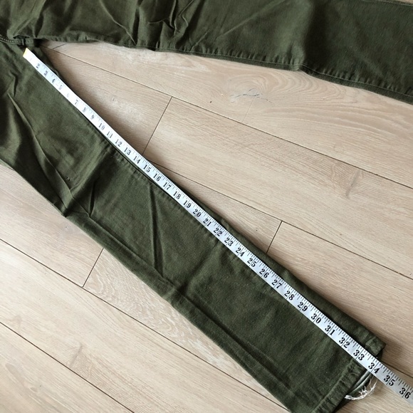 Naked & Famous Denim Skinny Guy Green Stretch Jeans Size 30 - Picture 5 of 16